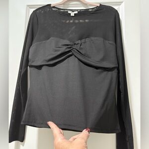 Bar III Sexy Black Top, NWT